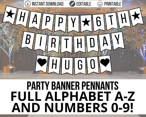 Black and White Printable Happy Birthday Banner – Bright Color Mom Shop black-and-white-printable-happy-birthday-banner-bright-color-mom-shop