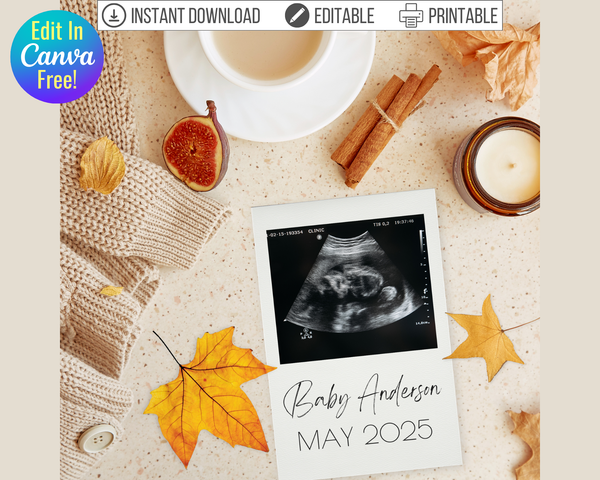 editable-fall-pregnancy-announcement-template-bright-color-mom-shop for Free Printable Pregnancy Announcement Templates Editable Fall Pregnancy Announcement Template – Bright Color Mom Shop for Free Printable Pregnancy Announcement Templates