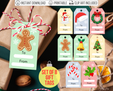 Printable Christmas Tags (Set of 8)