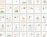 Classic Winnie-the-Pooh Baby Shower Printables Bundle (Honey Golden Yellow)