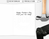 Printable Father's Day Card from Dog