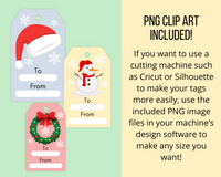 Printable Christmas Tags (Set of 8)