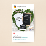 Custom Pregnancy Announcement for Social Media