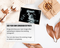 Editable Fall Pregnancy Announcement Template