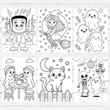 Cute Halloween Coloring Book (50 Pages)