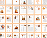 Printable Little Pumpkin Baby Shower Games (38 Activities)