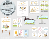 Classic Winnie-the-Pooh Editable Baby Shower Signs Bundle