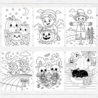 Cute Halloween Coloring Book (50 Pages)