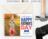 Printable Custom Father's Day Card with Photo