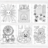 Cute Halloween Coloring Book (50 Pages)