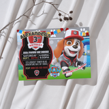 Editable Al Paw Patrol Party Invitation