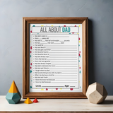 All About Dad and All About Grandpa Father's Day Questions