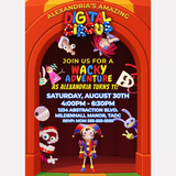 Editable Amazing Digital Circus Party Invitation