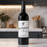Personalized Baby on the Way Wine Label