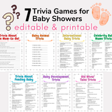 Baby Shower Trivia Games