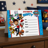 Printable Blank Paw Patrol Party Invitation