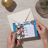 Printable Blank Paw Patrol Party Invitation