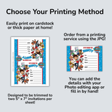 Printable Blank Paw Patrol Party Invitation