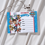 Printable Blank Paw Patrol Party Invitation