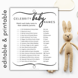 Celebrity Baby Names Baby Shower Game