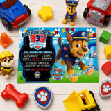 Editable Chase Paw Patrol Party Invitation