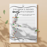 Children's Books Emoji Pictionary Baby Shower Game