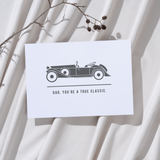 Classic Car Father's Day Card