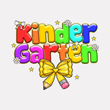 Vibrant Colorful Back to School Kindergarten PNG