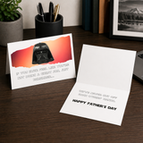 Star Wars Father's Day Card Featuring Darth Vader
