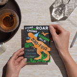 Dino-Four Birthday Invitation