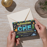 Baby Dinosaur 1st Birthday Invitation