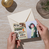 Personalized Realistic Dinosaur Birthday Invitation with Photo