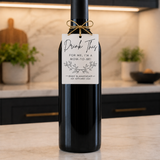 Drink This for Me I'm a Mom-to-Be Wine Label