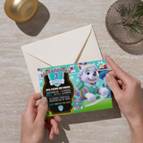 Editable Everest Paw Patrol Party Invitation