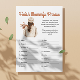 Fall Themed Baby Shower Games