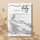 Family Feud Baby Shower Game