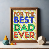 Father's Day Coloring Cards for Kids