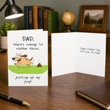 Funny Father's Day Card from Dog