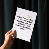 Funny Father's Day Card for Stepdad