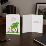 Cute Father's Day Card with Giraffes