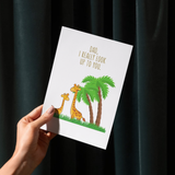 Cute Father's Day Card with Giraffes