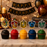 Harry Potter House Crest Cupcake Toppers