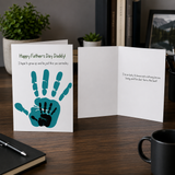 Handprint Father's Day Card from Baby