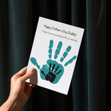 Handprint Father's Day Card from Baby