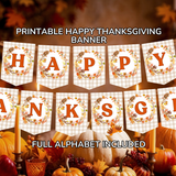 Happy Thanksgiving Banner (Full Alphabet)