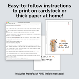 Harry Potter Father's Day Card Featuring Dobby