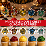 Harry Potter House Crest Cupcake Toppers