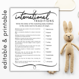International Traditions Baby Shower Game