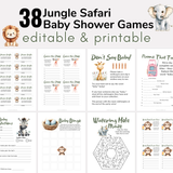 Jungle Safari Baby Shower Games
