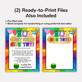 Leprechaun Trap Note for Kids